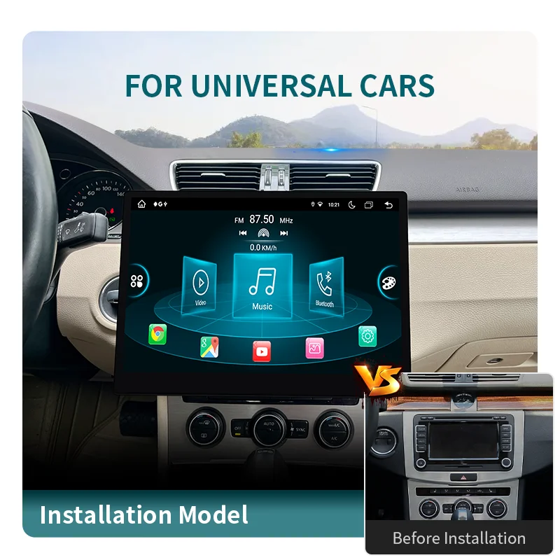 New Arrival 12.2 Inch 2 Din Universal Android 12 Car Radio 4+64GB/8+128GB 8Core Navi Car Multimedia Player