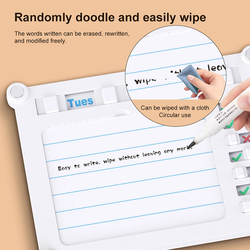 Hot sales Multi-Purpose Wall Hanging Checklist Memo Sticky Notes Daily Weekly Monthly Planner Memo Pad