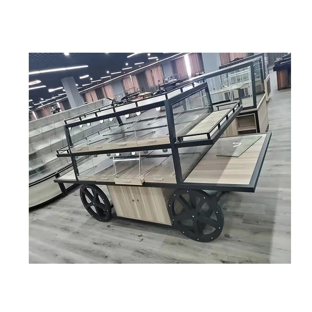 Bread Shop Display Wood Furniture Fitting Counters Design