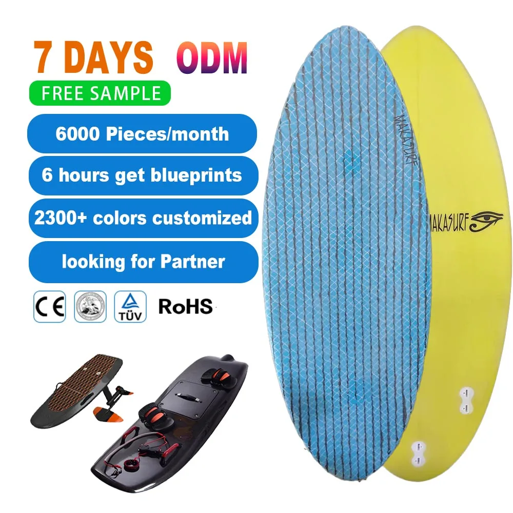 Customize  Fiberglass Carbon Fiber Foam Shortboard OEM Skimboard Water Sports Wave Board