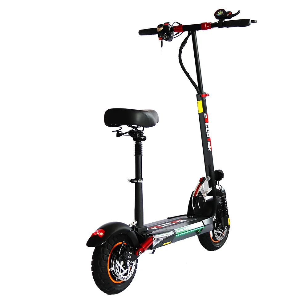 EU USA Warehouse 800w 48v 10 Inch Off road Electric Scooter LCD Display Fast Speed Electric Scooter with Seat