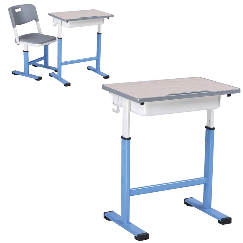 HY0336 Indian popular school set student desk chair with metal wood