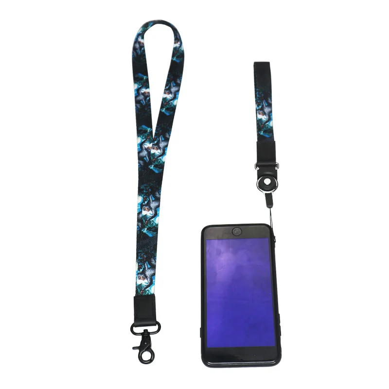 Custom Sublimation Polyester Other, Keychain Neck Id Card Holder Tube Mobile Phone Wrist Strap Lanyard With Logo Custom/
