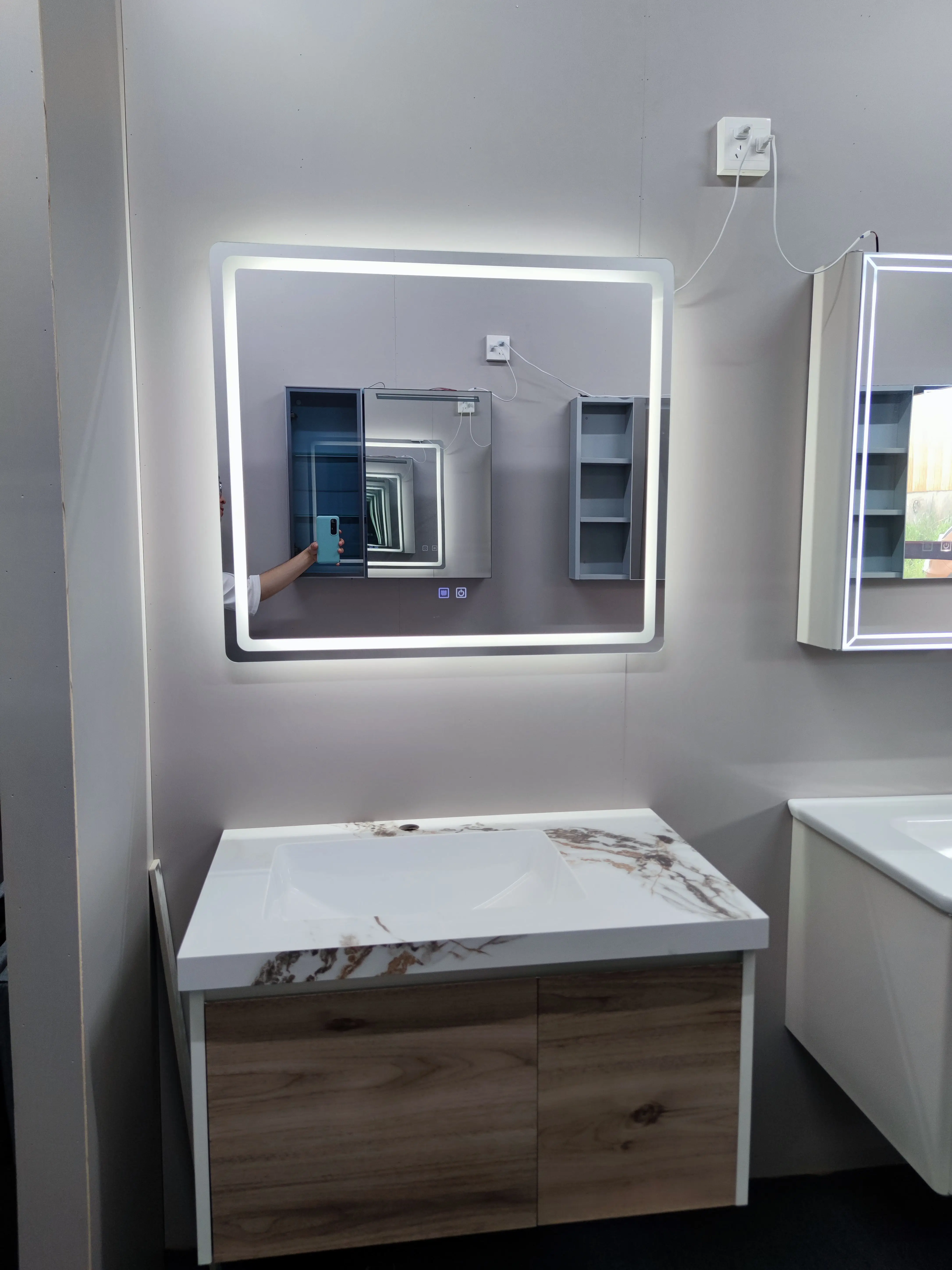 Modern Bathroom Furniture Sets with intelligent Mirror Bathroom Furniture European Bathroom Vanity With Sink