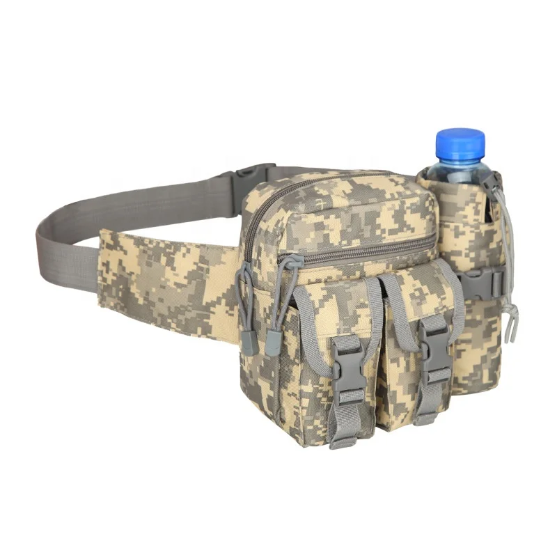 Soft Handle Hunting Flashlight Men Lifesaving Waist Bag For Man With Bottle Holder