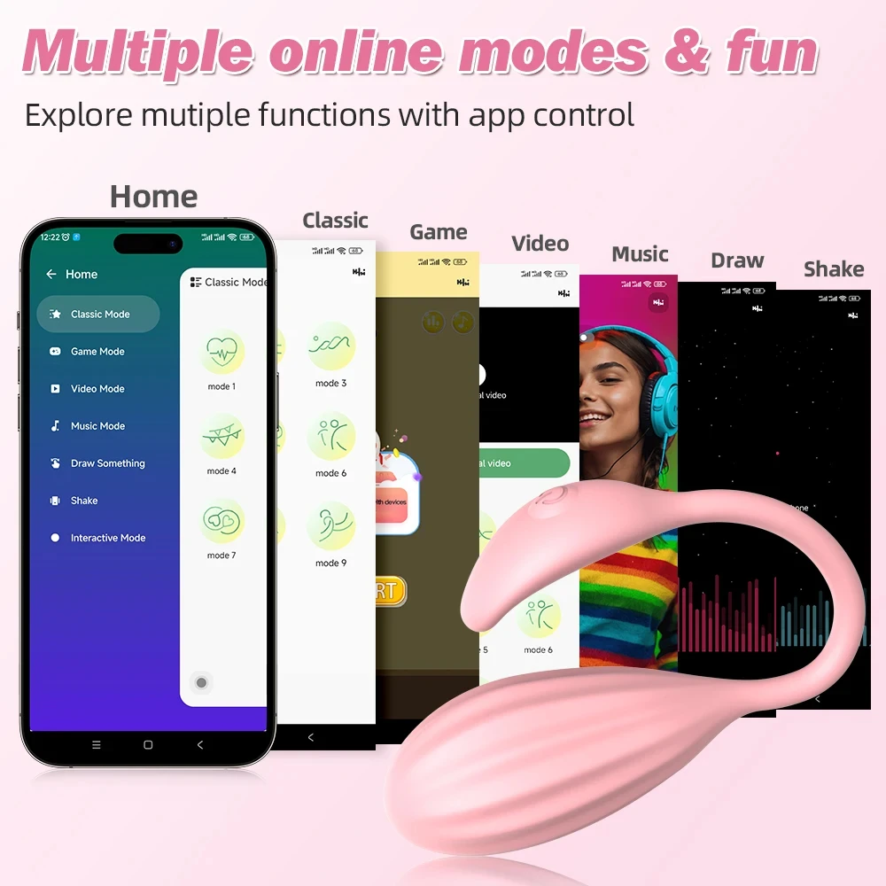 Dropshipping APP Sex Toys Remote Control Couples Vibrator Silicone Clit Vibrator Wearable Panties Adult Vibrador for Woman
