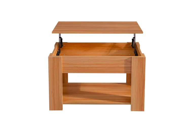 Living Room Furniture Hidden Compartment Storage Wood Lift Top Extendable Coffee Table