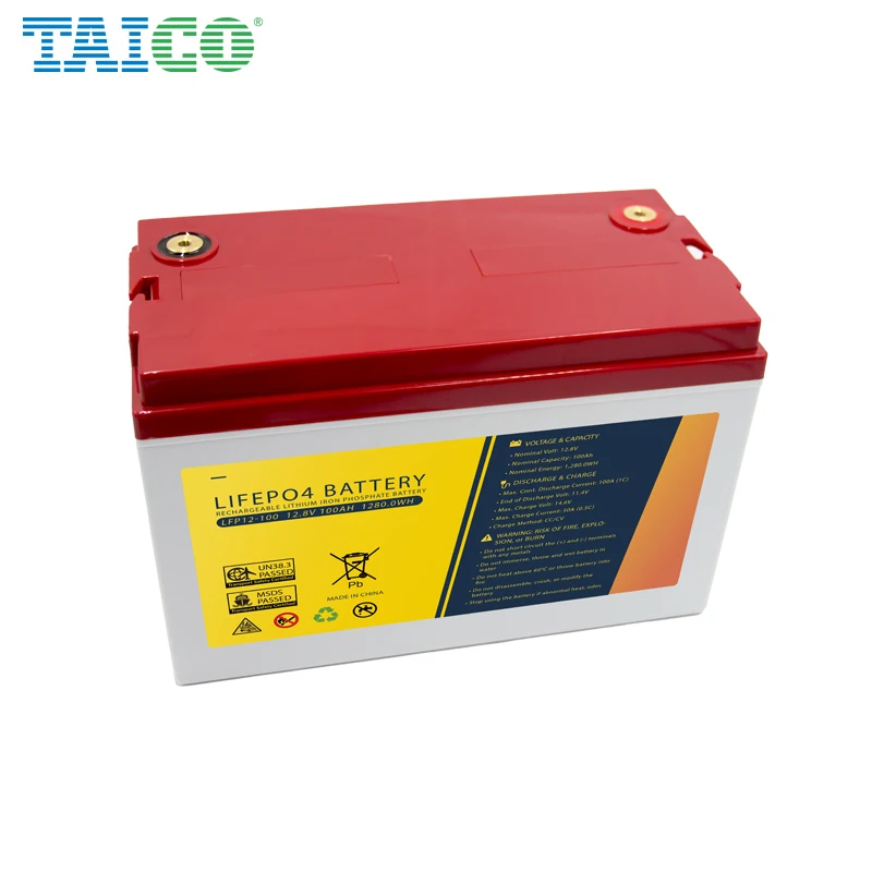  ISO9001 CE ROHS MSDS UN38.3 аккумуляторная батарея LifePO4 12 8 V 100ah