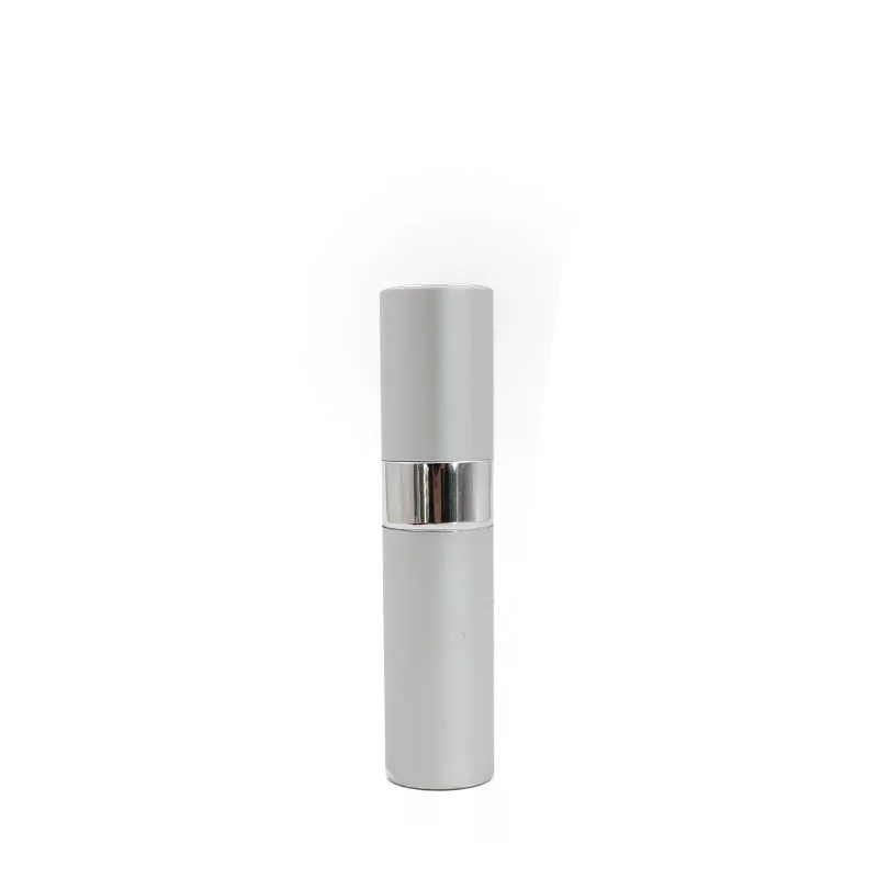 hot selling 8ml   10ml Aluminum Twist Up and Spray Perfume silver Atomizer