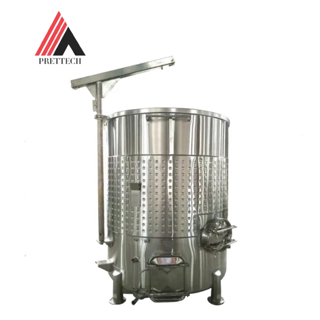 Pump-over wine fermentation tank wine making equipment