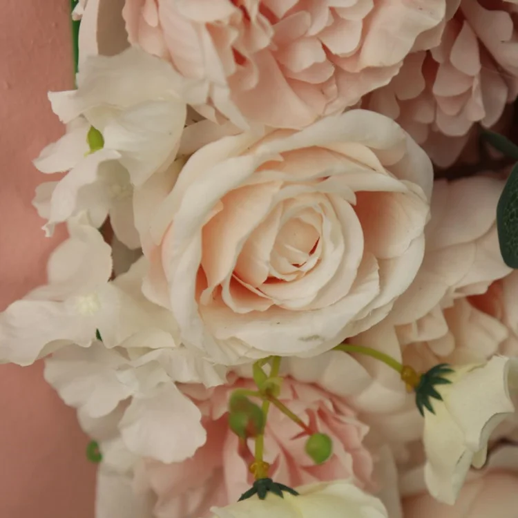 Artificial floral backdrop rose artifical silk flower wall Panel for wedding indoor outdoor decoration simulation lawn
