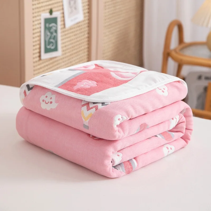 towel quilt cotton six-layer gauze cotton children adult cover blanket air conditioning double summer quilt