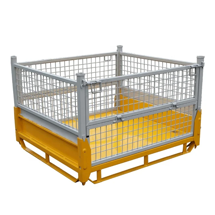 Сверхпрочный надежный безопасный жесткий Контейнер с большой грузоподъемностью, складной Штабелируемый контейнер