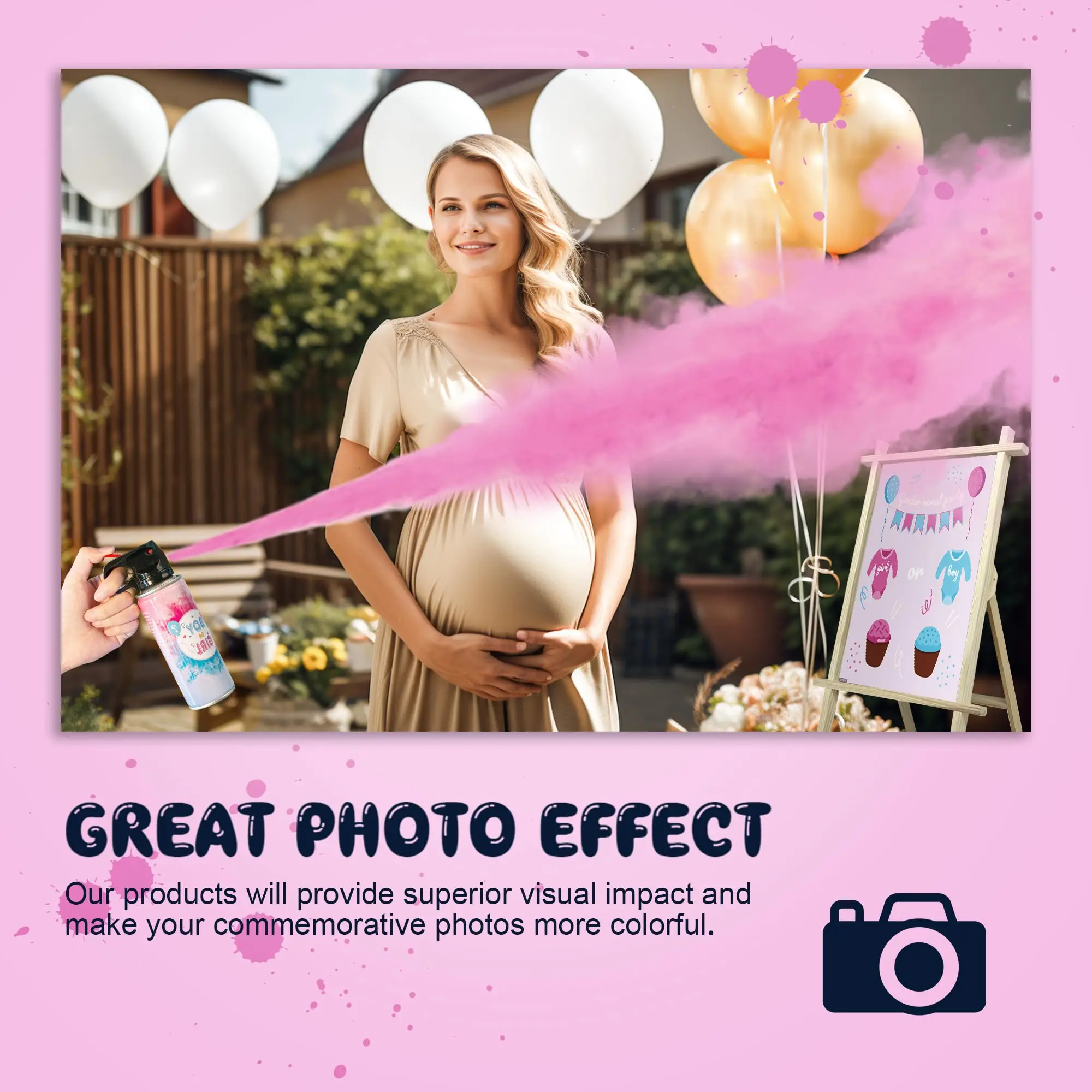 Gender Reveal Fire Extinguisher Set 100% Biodegradable Party Supplies For Memorable Baby Gender Reveal Decorations