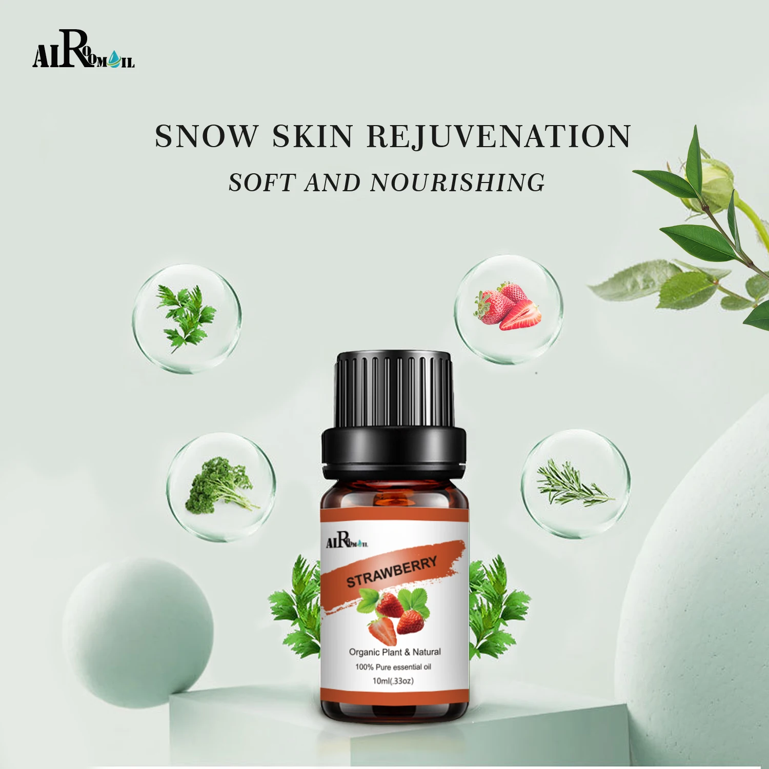 Pure natural strawberry seed essential oil smell good air fresh aromatherapy strawberry oil massage oil candle soap