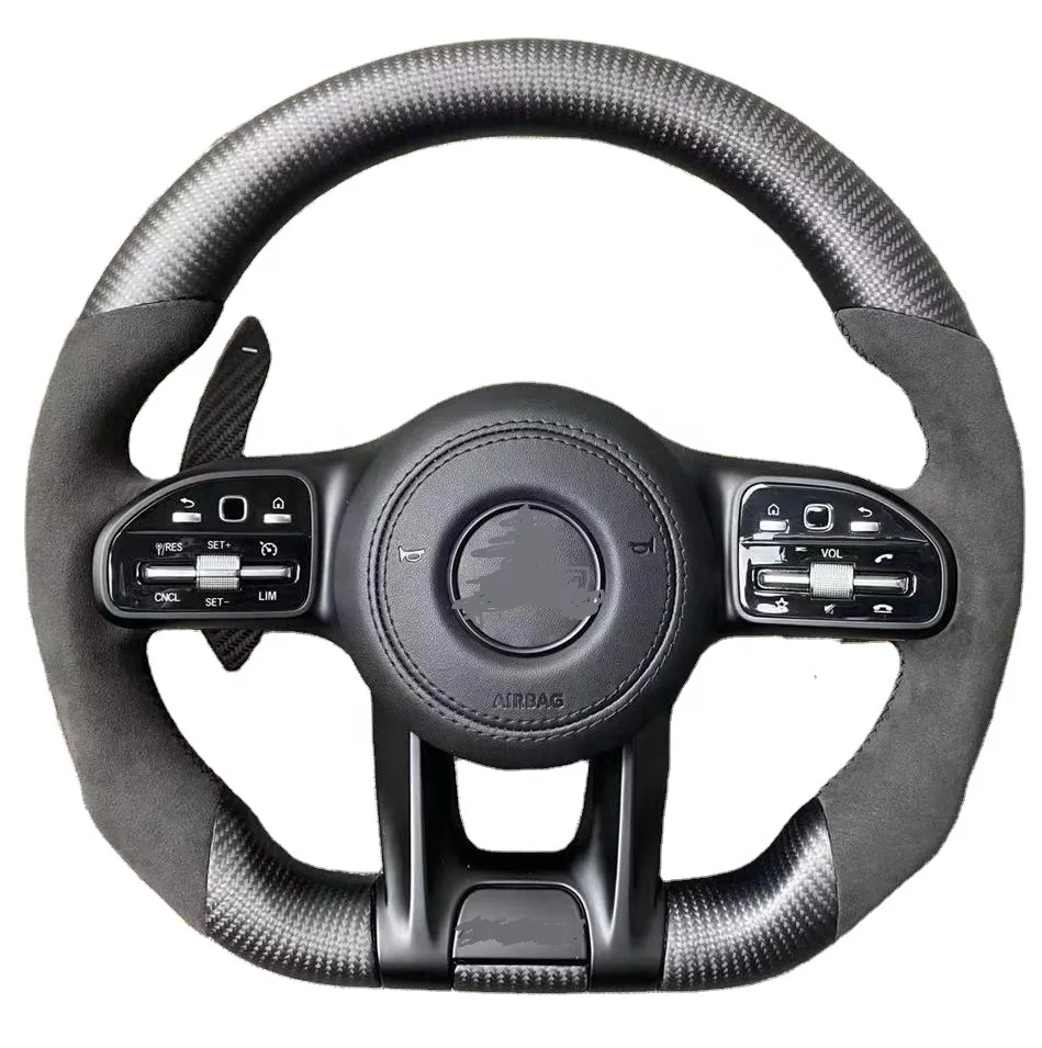 Рулевое Колесо AMG для Mercedes- AMG из чистого углеродного волокна GT W190 C190 W203 W205 C205 W166 W167 W177 W213 W217 C217 W222 W223 W253