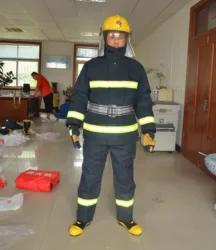 MEIKANG aramid fabric material fireman suit waterproof fireproof