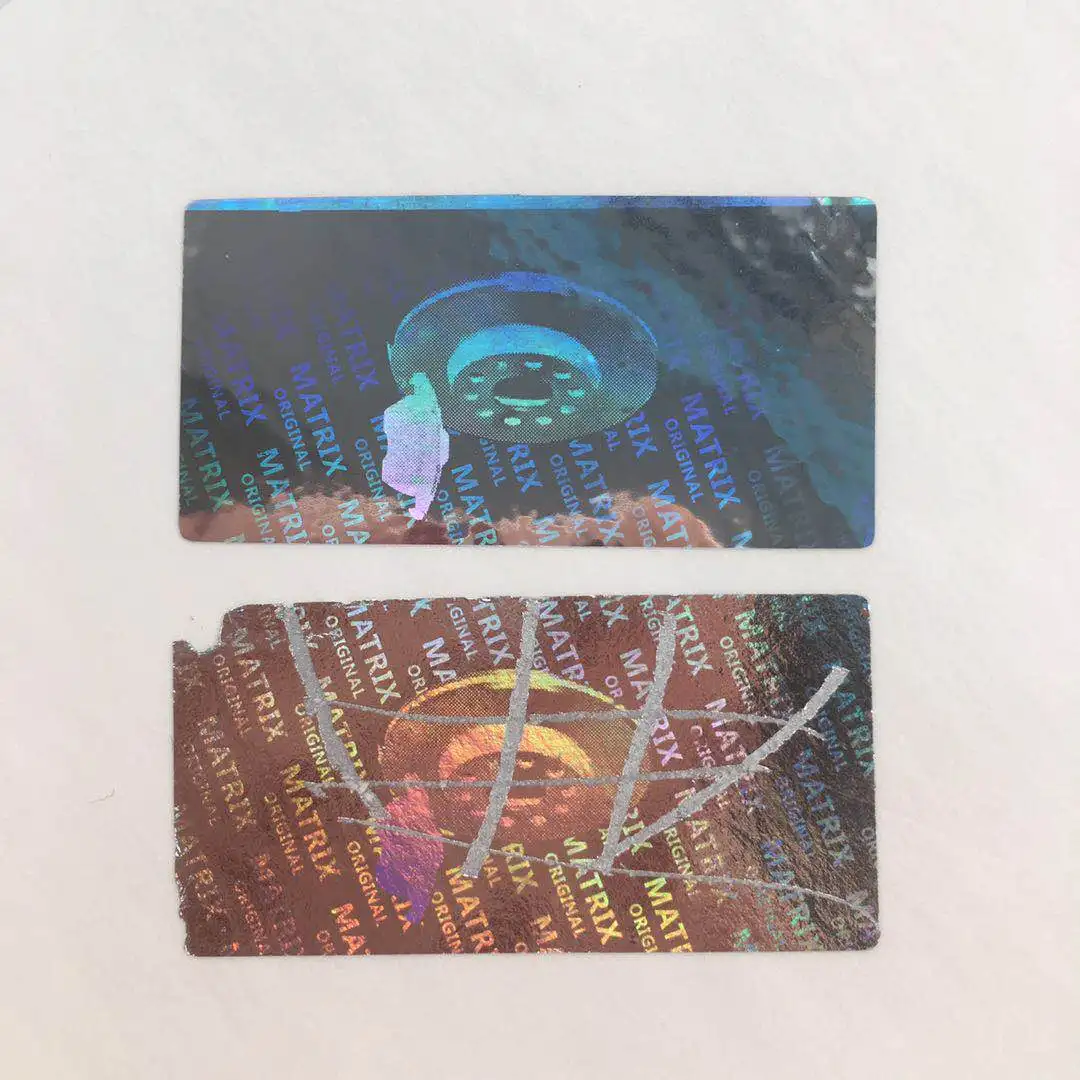 Custom Scratch off Sticker Hologram Labels Printing QR Code Holographic Stickers