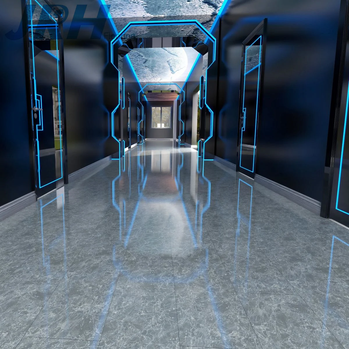 SPC flooring 7mm waterproof 5mm oa k lock click price 6mm 8mm glue down