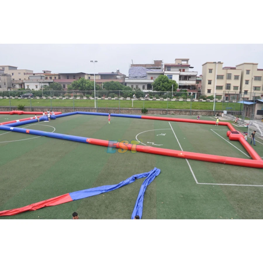 Commercial airtight portable soccer fields large inflatable soccer pitch inflatable soap football field