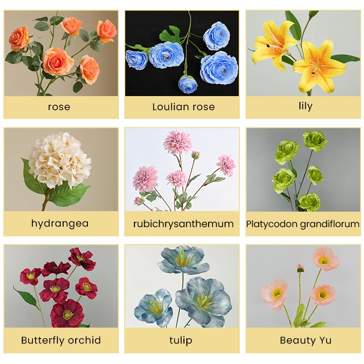 Popular sells wholesale flowers for decoration wedding real touch artificial lily flower