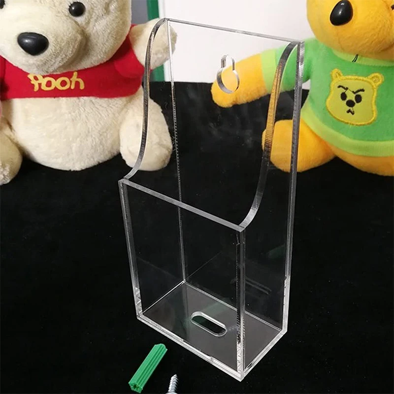 Custom high quality acrylic wall mounted mobile phone iPad charging stand Multimedia Remote Control Display Stand