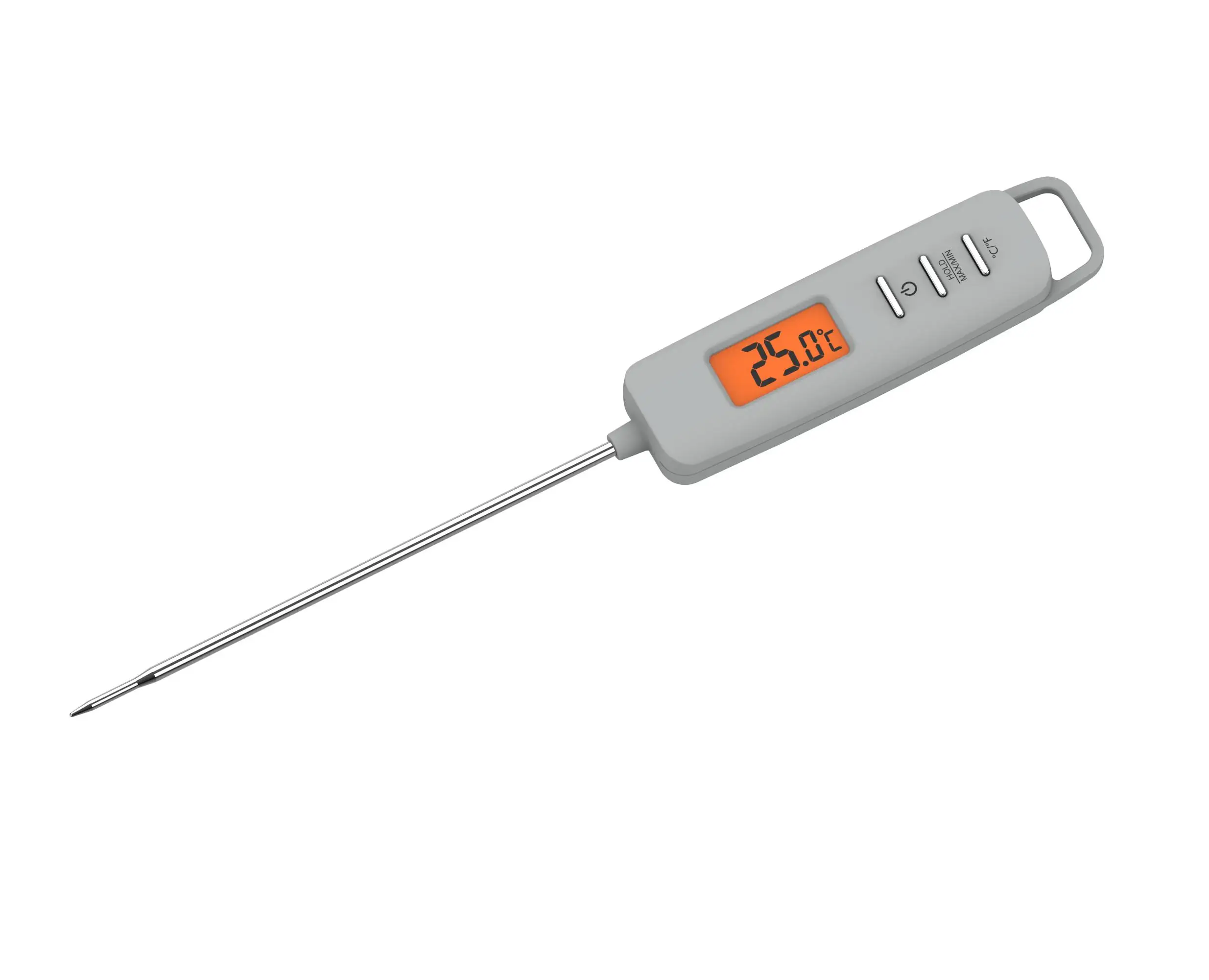 ABS LCD Backlight Display Stainless Steel Probe Kitchen Use Digital Food Thermometer