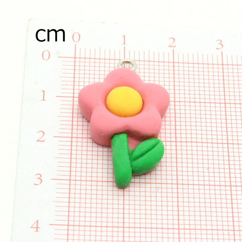 Flower Rabbit Penguin Resin Drop Oil Jewelry Pendant Diy Necklace Bracelet Key Chain Dress Bag Charm