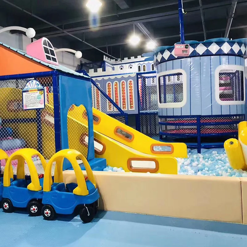 
Nannan toddler indoor business park big slide ballpit plastic princess play area castle playground entertainment equipment set 