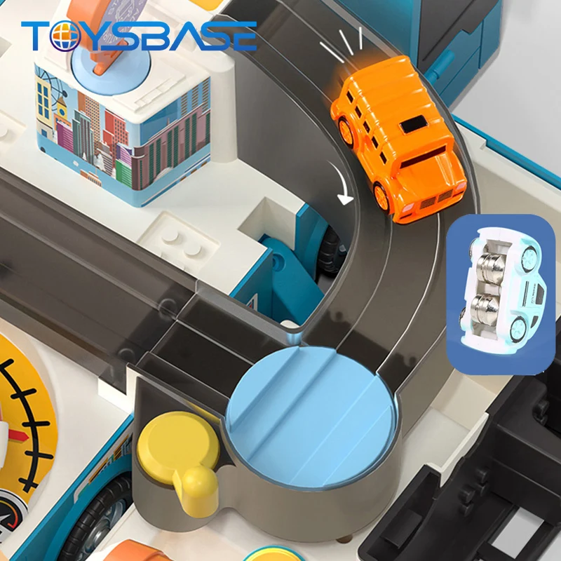 Двухслойный автобус Приключения трек автомобиль гараж игра DIY парковка игрушки