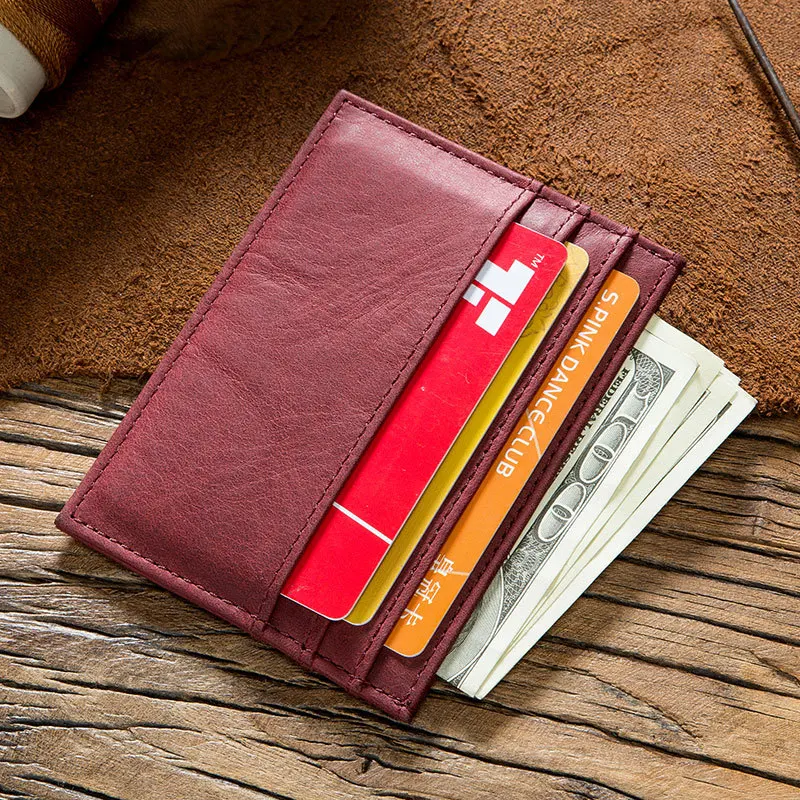 ZXX466 Customize Design Slim Coin Purse Purse ID Credit Card Holder Short PU Leather credit card holder for men