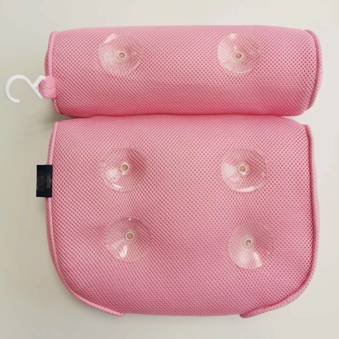 Wholesale eco-friendly 3D soft and washible massage cooling spa bath pillow