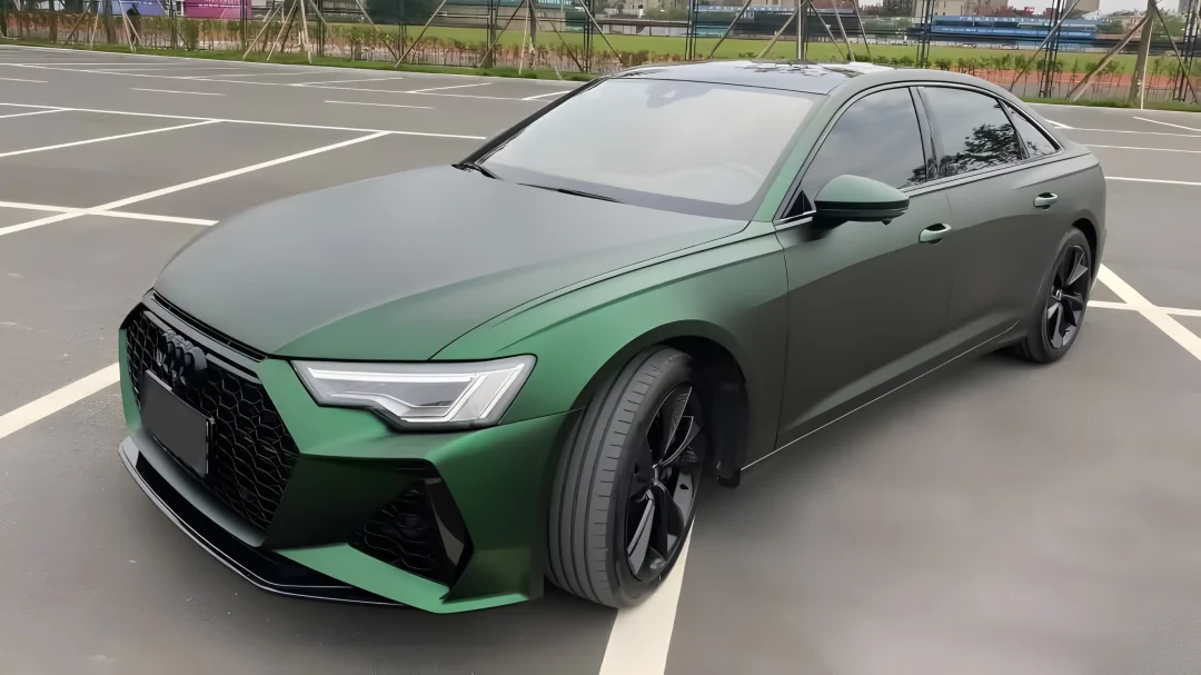 FYL 1.52x18m 5x59ft PET Venomous Green Car Vinyl Wrap