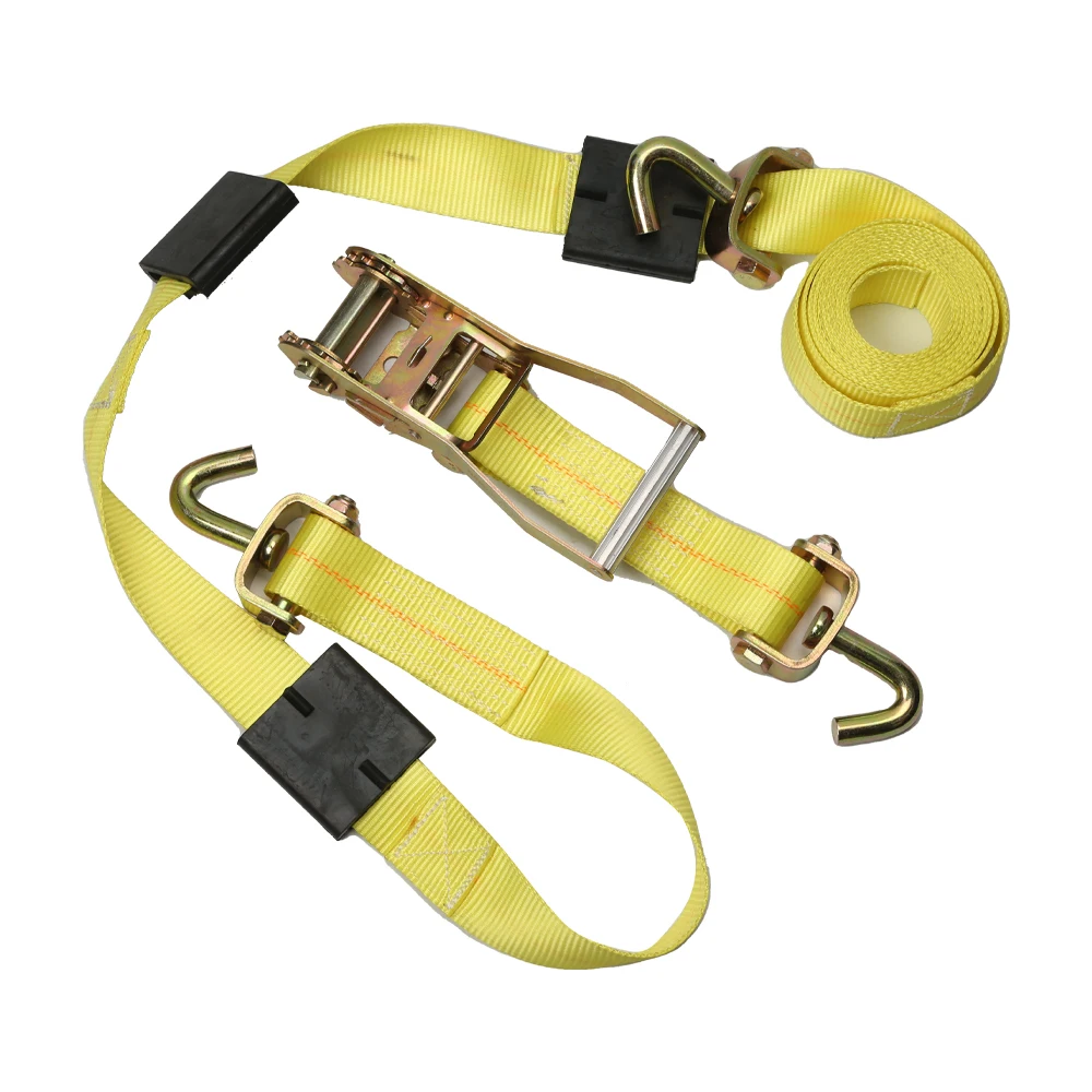 Factory price 2 in x 12 ft replacement over the tire strap tie down car hauler wheel straps