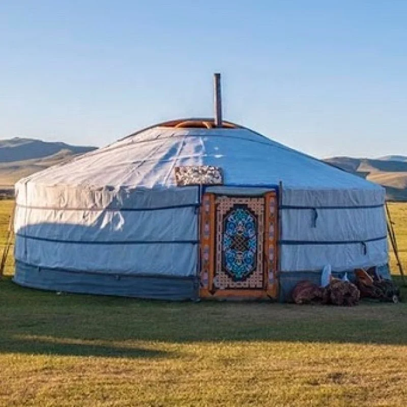 Hot sale luxury steel waterproof dome yurt