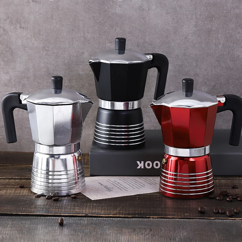 1/2/3/6/9/12cup Classic Cafe  Percolator Greca Coffee Stovetop Espresso Maker Moka Pot