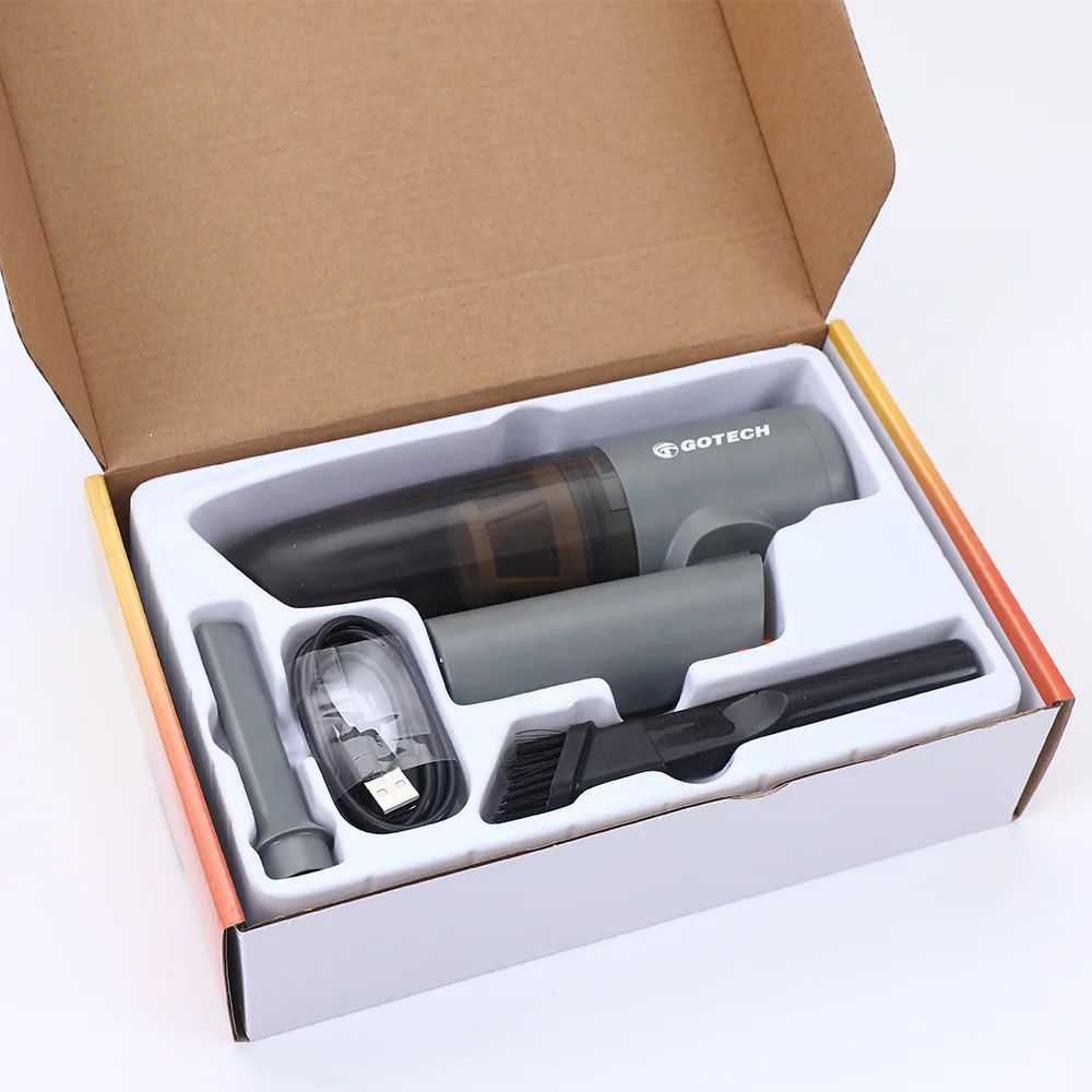 High-Power Portable Handheld Car Vacuum Cleaner Dust Blower 13000pa Suction Super Efficient USB Charging for Cleaning