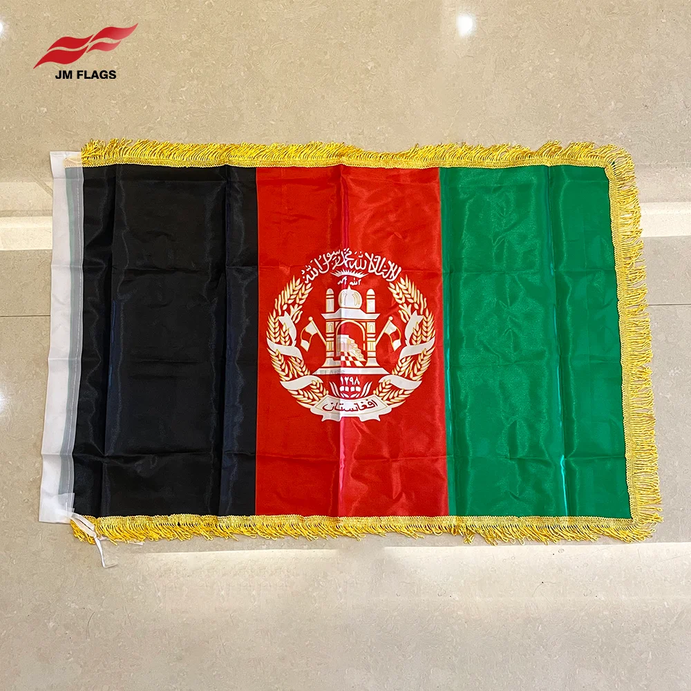 Wholesale 2*3 ft Afghanistan Banner Events Holiday Decoration Polyester No Fade Afghanistan Flags