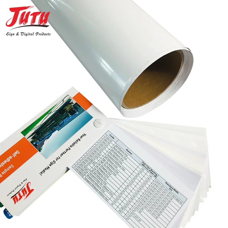 White Printable Self Adhesive PVC Vinyl for Car Sticker Eco-solvent ink