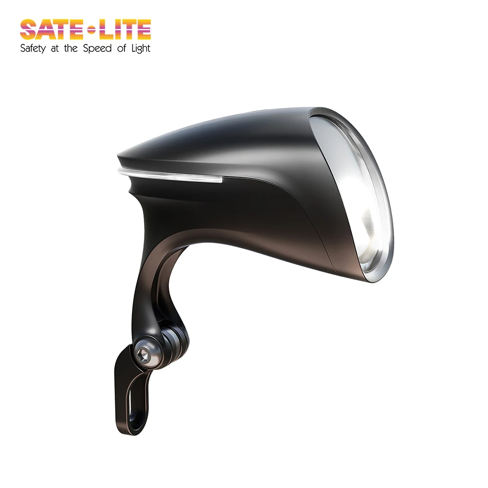 Sate-lite 110lux StVZO e bike headlight with ECE reflector front fork dynamo led headlight for bike