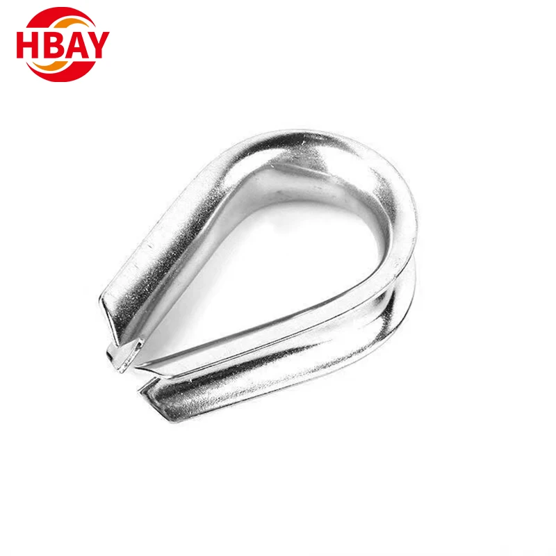 High Polished Wire rope thimble stainless steel 316 US style sewing thimble marine hardware