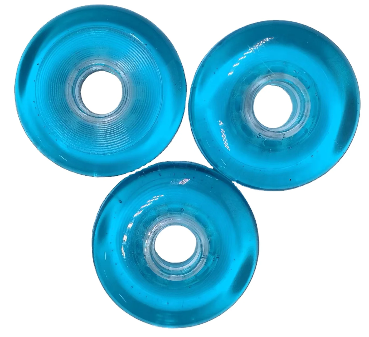 YSMLE Factory Custom outdoor 76 MM  High Quality PU Wheels for 3 wheels inline skate or skateboard can be customized