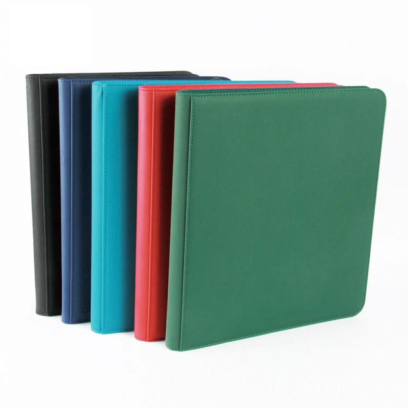 12 Pocket Card Album Custom PU Leather 4 Pocket Card Binder Protection souvenirs cards Album