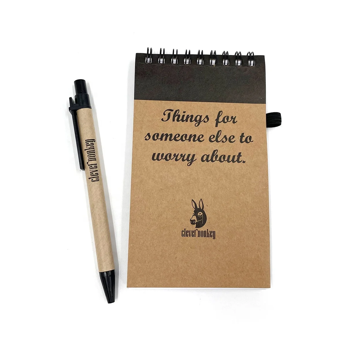 Custom Design Personalized Mini Memo Sticky Notes Kraft Paper Notebook With Pen