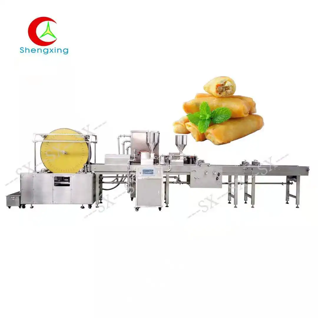 Unmanned Electric Egg Roll Maker Lumpia Rolling Spring Rolls Pastry Machine