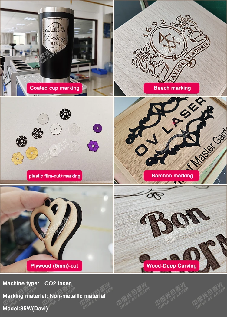 30w 60w 100w Galvo CO2 laser marking machine mini laser engraving machine for pen acrylic wood Tumbler