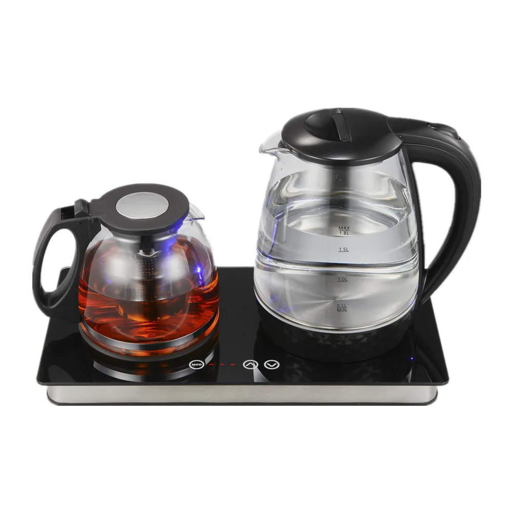Double pot tray combined teapot multi-function glass electric kettle tea machine