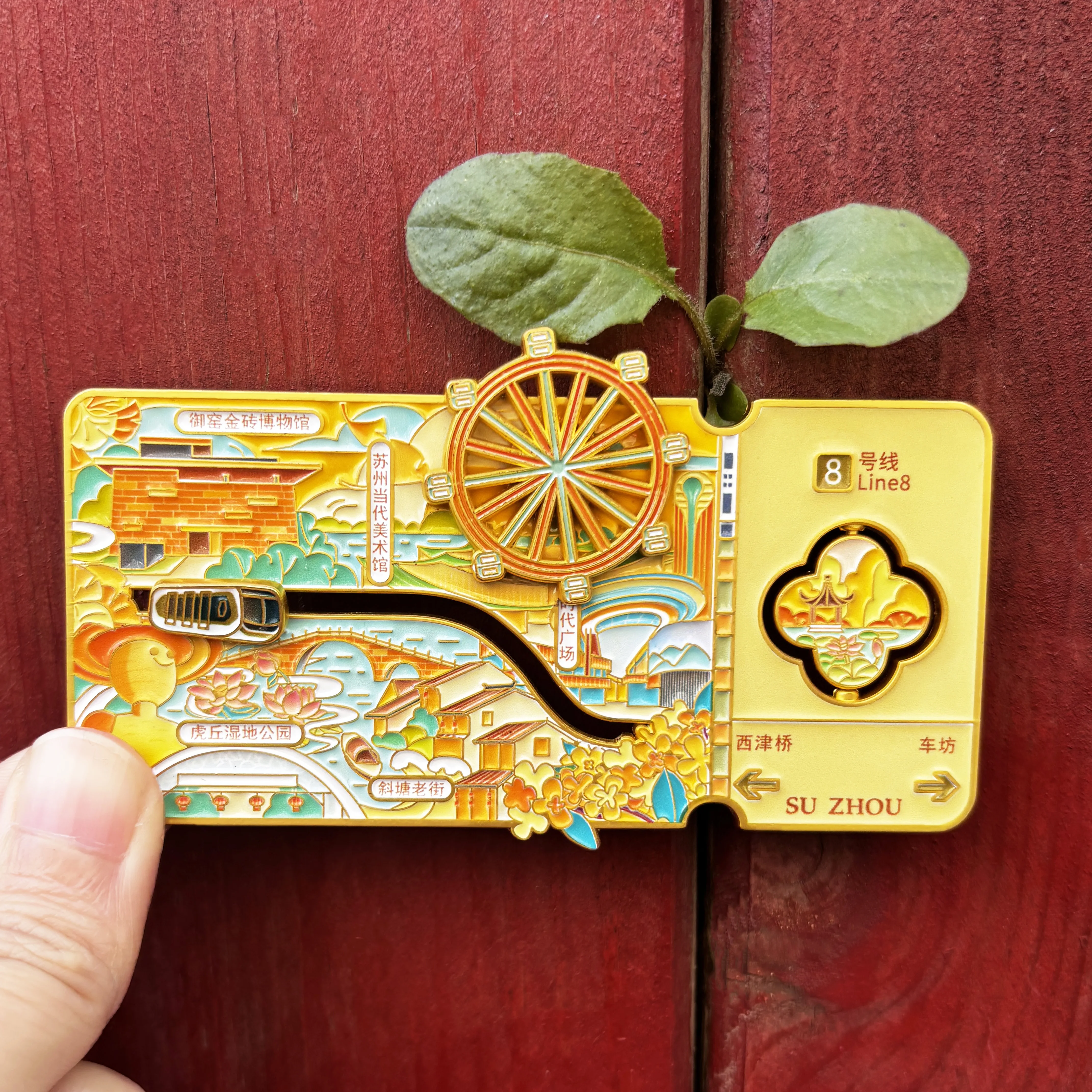 2024 The new hot metal fridge magnets refrigerator custom soft enamel cities souvenir multi functional refrigerator magnets