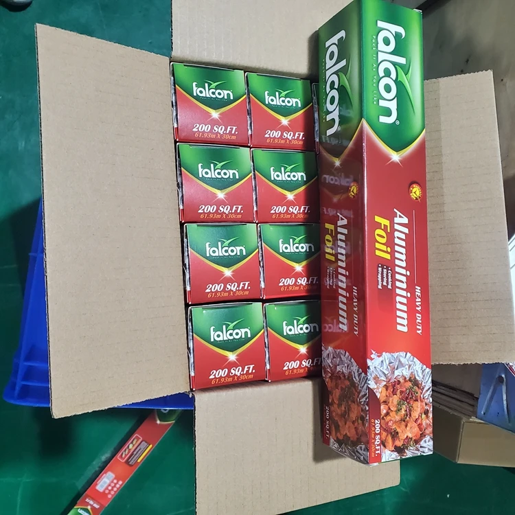 Food Grade 8011-O Aluminum Foil 15 Micron 200sq.ft Soft Coated  Roll for Food Packaging in Large Stock