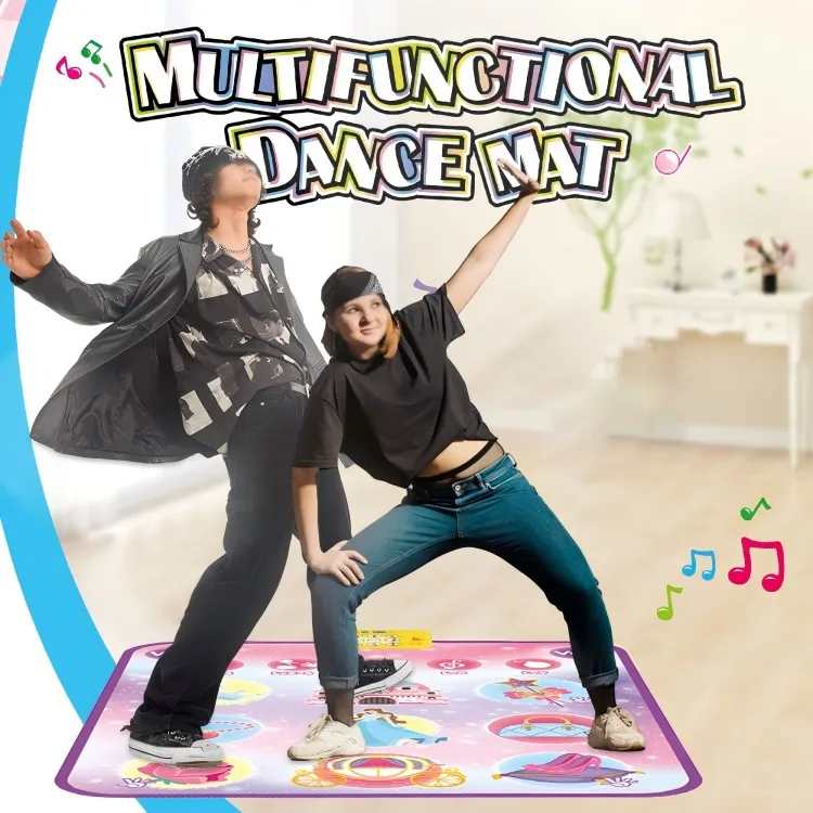 Dance Mat Electronic Dance Pad Multifunctional Piano Game Pad Outdoor Music Stepping Dance Mat Anti-slip Christmas Birthday 5 Ga